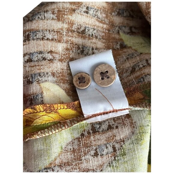 Tommy Bahama Linen/Silk Wicker Weave Floral Print Short Sleeve Hawaiian Shirt XL - Picture 10 of 11